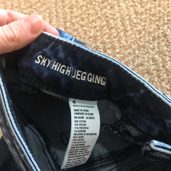 Acid Wash High Rise American Eagle jegging - Picture 2 of 4